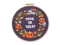 Kit De Bordado Com Tema De Halloween Com Padrões E Instruções Kits De Ponto Cruz Para Iniciantes Adultos Slowmoose