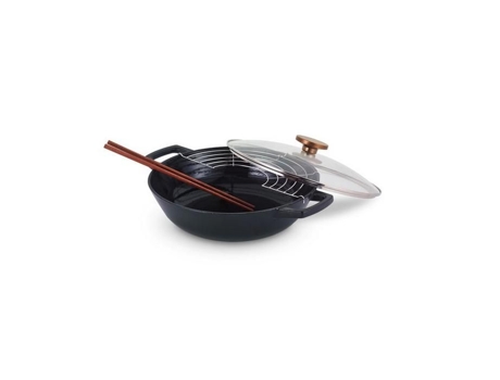 Wok Beka 15140304 30 Cm Fonte Anti Aderente Todos Os Fogos, Inclusive Indução