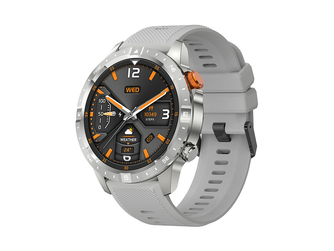 Smartwatch Yizhood Ak57 1.43 Inch Chamada Bluetooth Ip67 Monitorização Da Saúde À Prova De Água Mais De 100 Modos De Desporto (android E Ios Prata)
