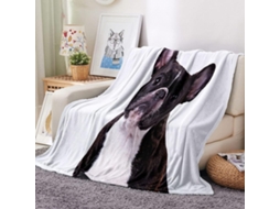 Manta com Estampa de Cachorro em Microfibra 80x150cm