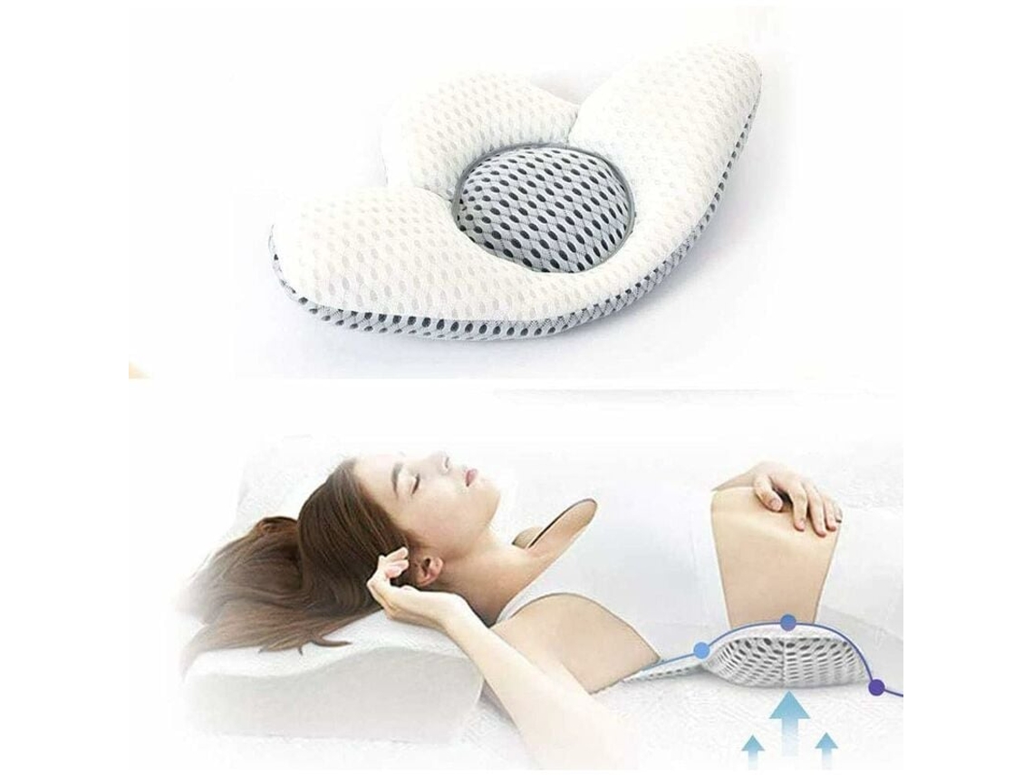 Lurelia Almofada Lombar Para Costas Ergonómico Ajustável Respirável Lavável