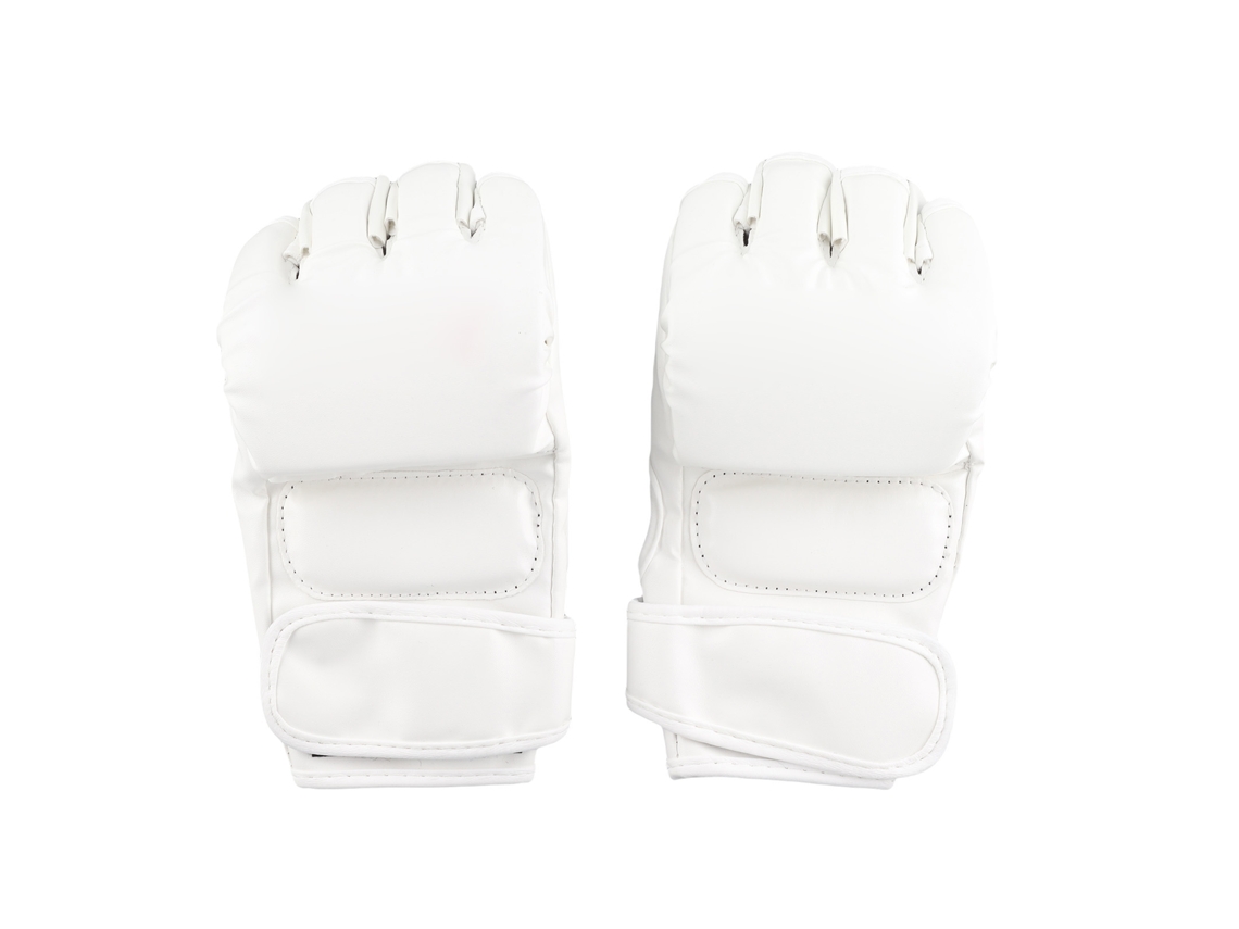 2026rebe-guantes De Boxeo De Media Dedo Para Saco De Golpes Punches Kickboxing Sparring Entrenamiento Open Palms Hombre Mujer Blanco