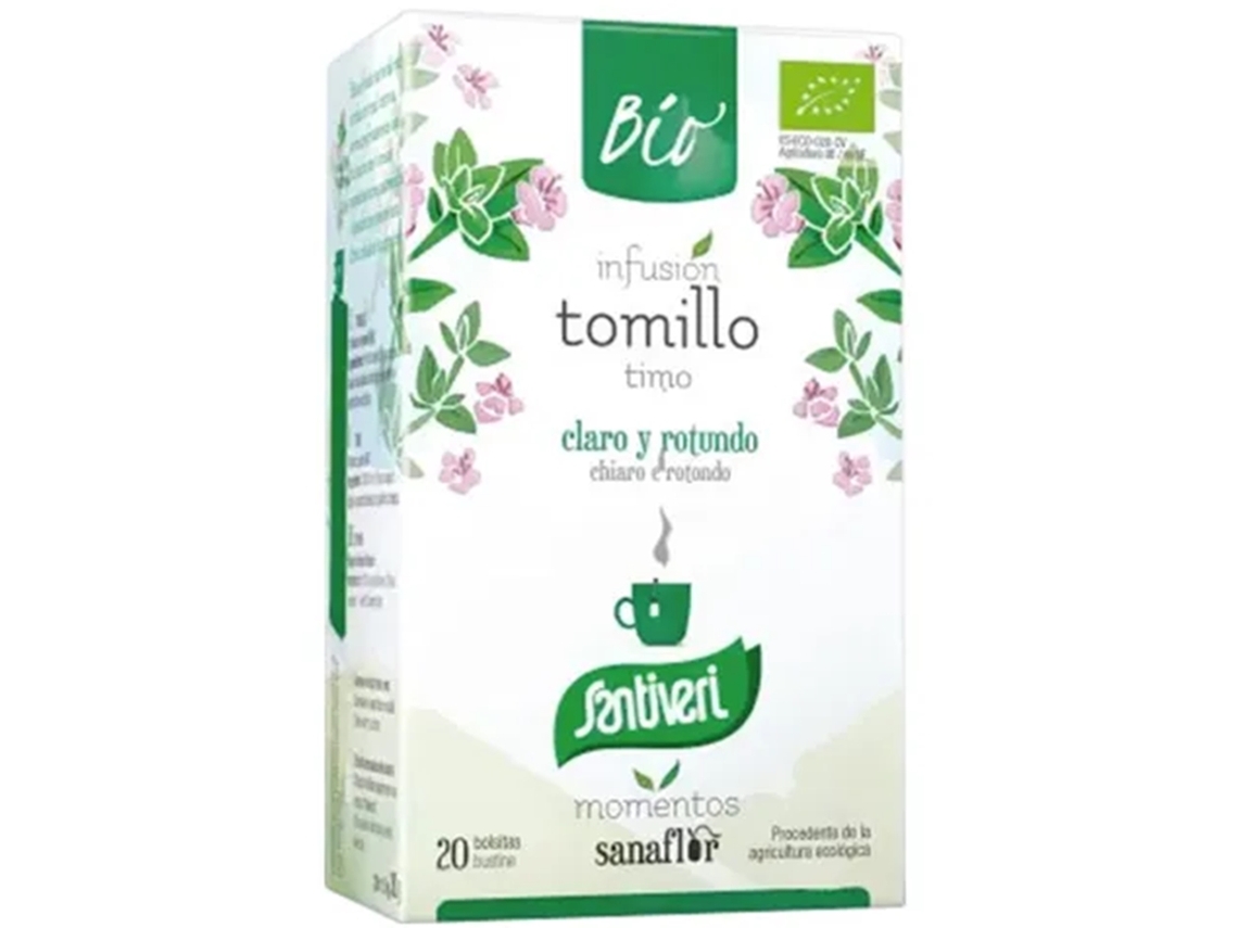 Infusão de Tomilho Bio Vegan 20 Saquetas SANTIVERI