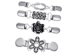 4 Peças De Broches Para Jaquetas E Cachecóis Antigos De Liga De Zinco Para Mulheres E Meninas Ocasionais E Formais