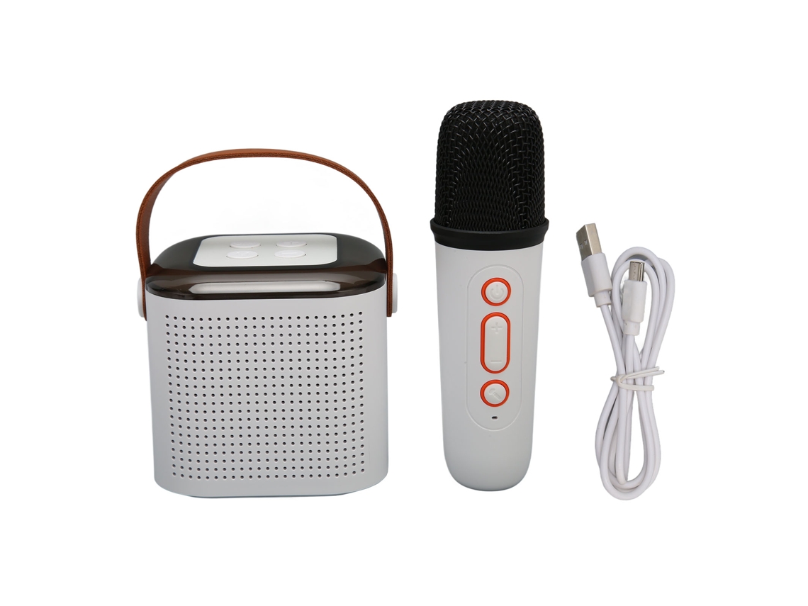 Caixa de Som para Karaokê EOOCOO (microfone Sem Fio com Luz Rgb)