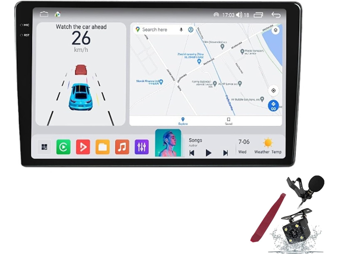 Autorádio Android 15 Para K-ia Ceed (2006-2012) Estéreo De Substituição 9 Polegadas Tela Qled 2k Leitor