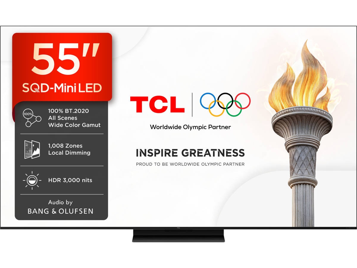TV TCL 55C8L (SQD-MINILED - 55'' - 140 cm - 4K Ultra HD - Smart TV)