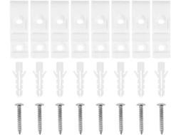 Clips de Fixação para Cortinas e Persianas, em Formato P, 4 Peças, Ganchos Parede Brancos CHABERLU