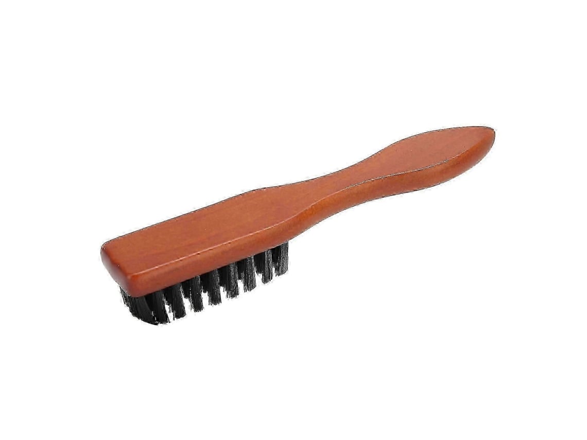 Escova De Limpeza De Pescoço Com Cabo De Madeira, Para Barba E Rosto