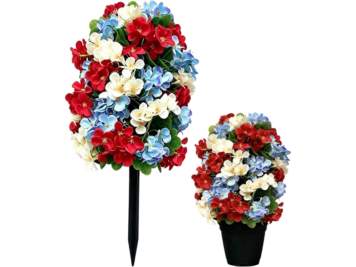 Árvore Artificial Para Exterior, Decoração Artificial De Jardim Com Estaca |