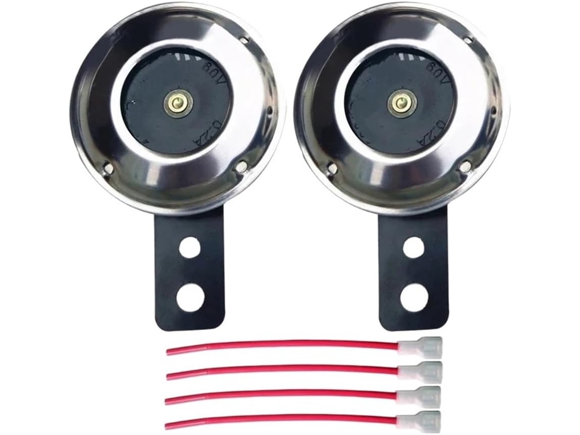 Guidon Musique Haut-parleur Chromé Para Moto E Scooter, 12v, 48v, 60v, Super Fort, Para, Ciclomotor, Dirt Atv