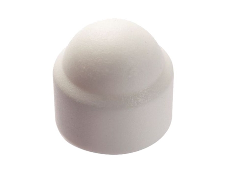 Tampa Sextavada de Polietileno Branco Ral 9010 M12 Caixa de 100 8560112 ACTON