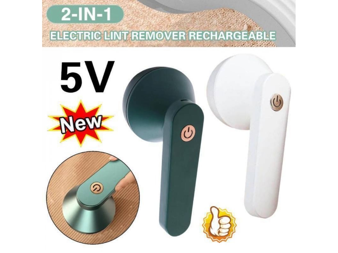 2026 quitamanchas Eléctrico para Ropa Recargable Usb 8w 1200ma Limpiador de Tiras de Lana 13.3*8cm Blanco