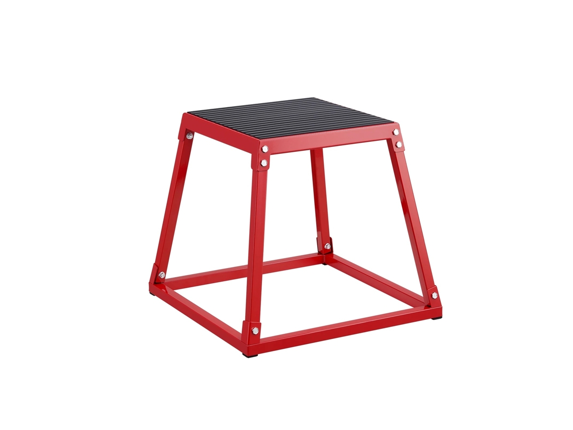 Caixa Pliométrica, Construção Durável, Design Antiderrapante, 18 Polegadas Vermelho