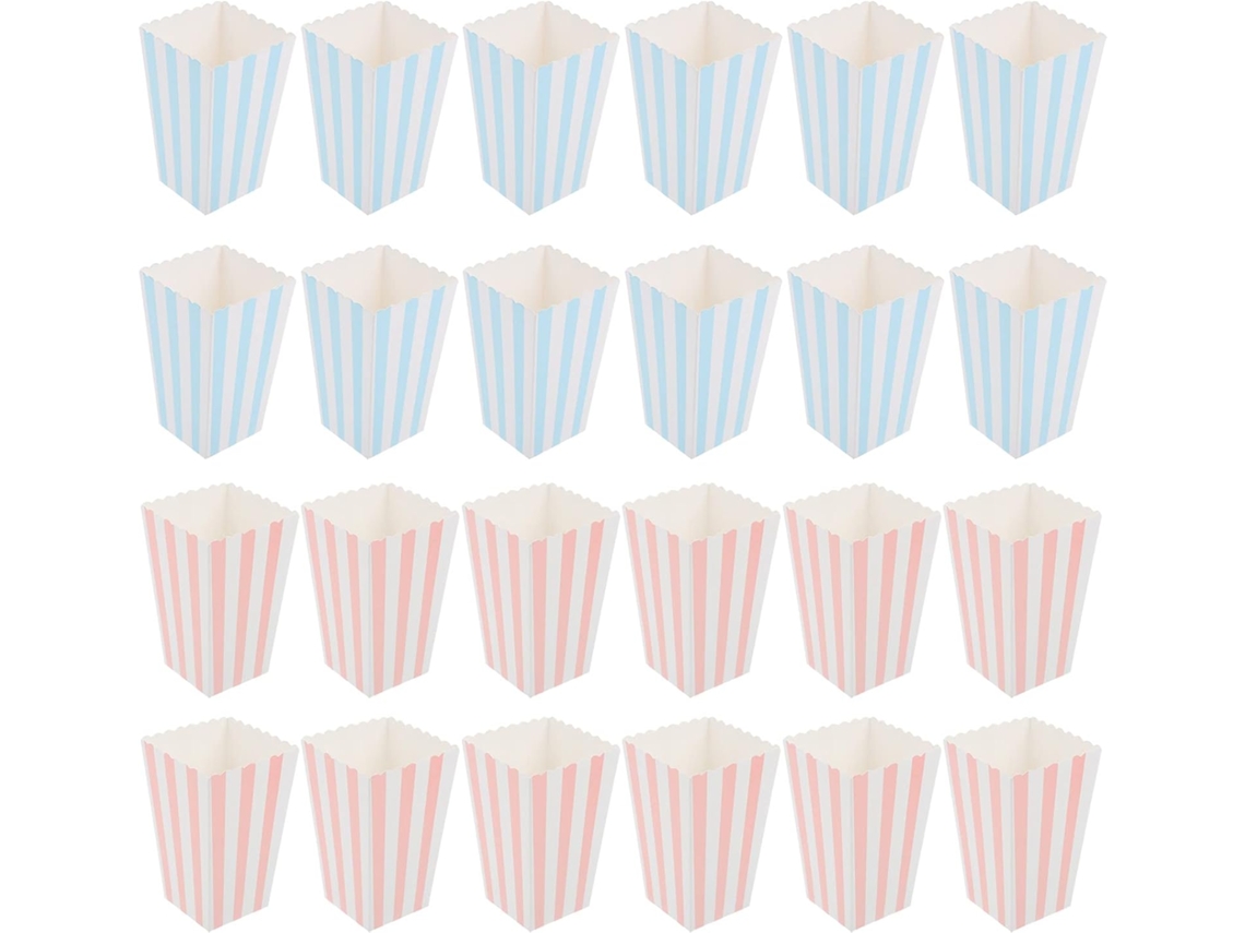 Conjunto De 24 Caixas Organizadoras Para Lanches, Baldes De Pipoca E Recipientes Para Festas, Ideais Para Noites De