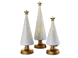 Conjunto De 3 Peças De Luzes De Natal Estreladas Para Árvore, Decoração Natalina Para Casa, Escritório E Carro (lgl)-aquaforge
