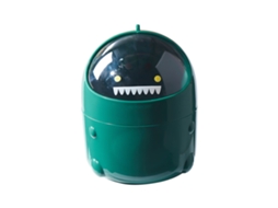 Mini Cubo De Basura De Escritorio Con Tapa Cute Dinosaurio Pequeño Contenedor De Desechos Plástico Verde