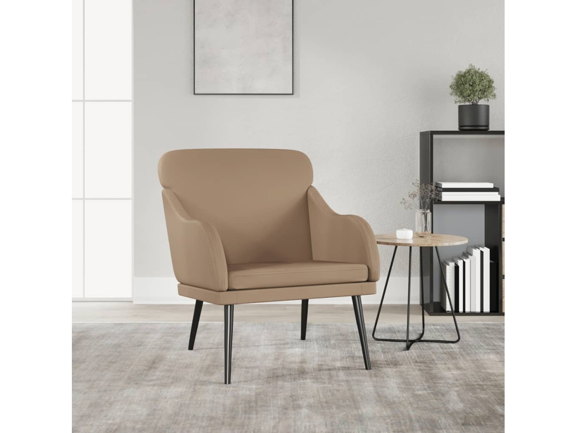 Armchair, Armchairs Vidaxl Marrom Couro Artificial