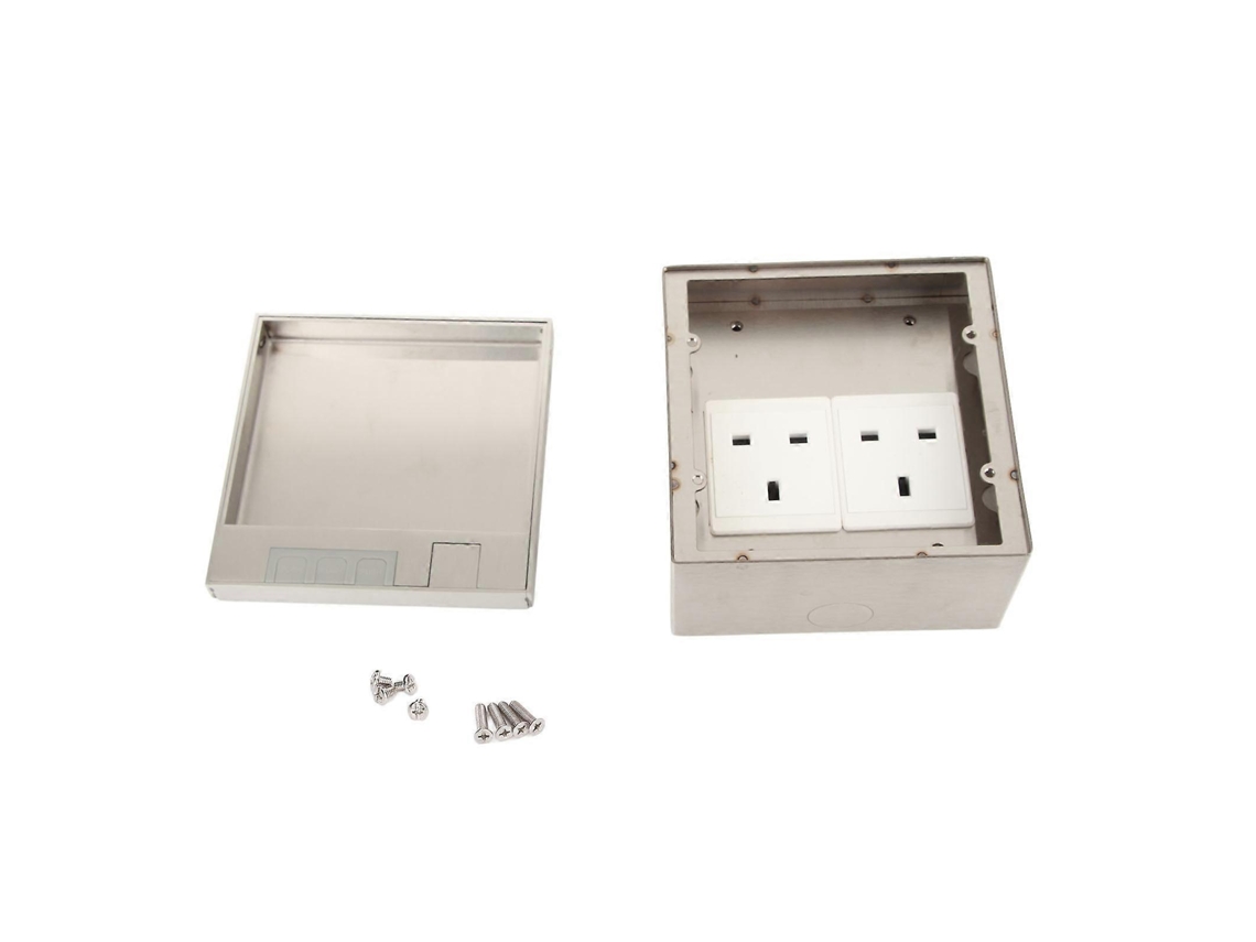 Régua De Tomadas Dupla Padrão Do Reino Unido Com 3 Furos, Caixa De Conexão, Tomada De 250v Ac Olysi Shop