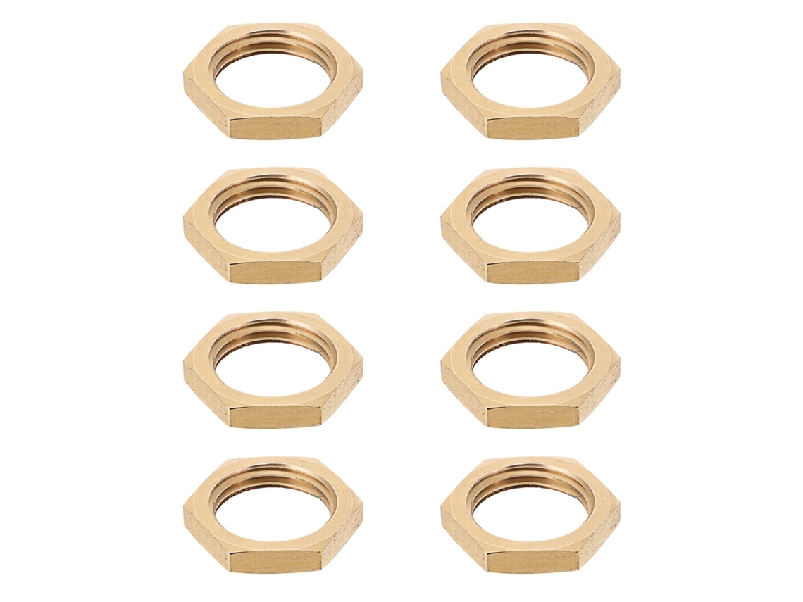 Alipis - Conjunto De 8 Porcas Latão Dourado 1/2 Polegada Alta Dureza E