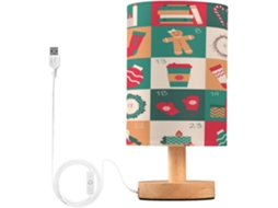 Calendário Do Advento De Dezembro, Luminária De Leitura Interna Com Porta Carregamento Usb, Luminárias Para Meninas