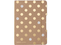 Caderno HERLITZ Pure Glam (A5 - 21x15x2cm - Dourado)