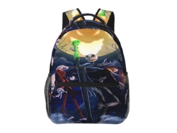 Mochila O Estranho Mundo De Jack A142 Para Escola E Trabalho, Leve E À Prova Dágua, Mochila Estilosa Para Estudantes E Adultos C142 Olysi Shop