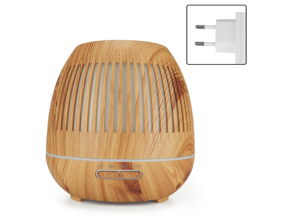 Laxiscreed Difusor Ultrassônico De Aromaterapia Com Luz Noturna, 400ml E Luz Led, Plugue Eu