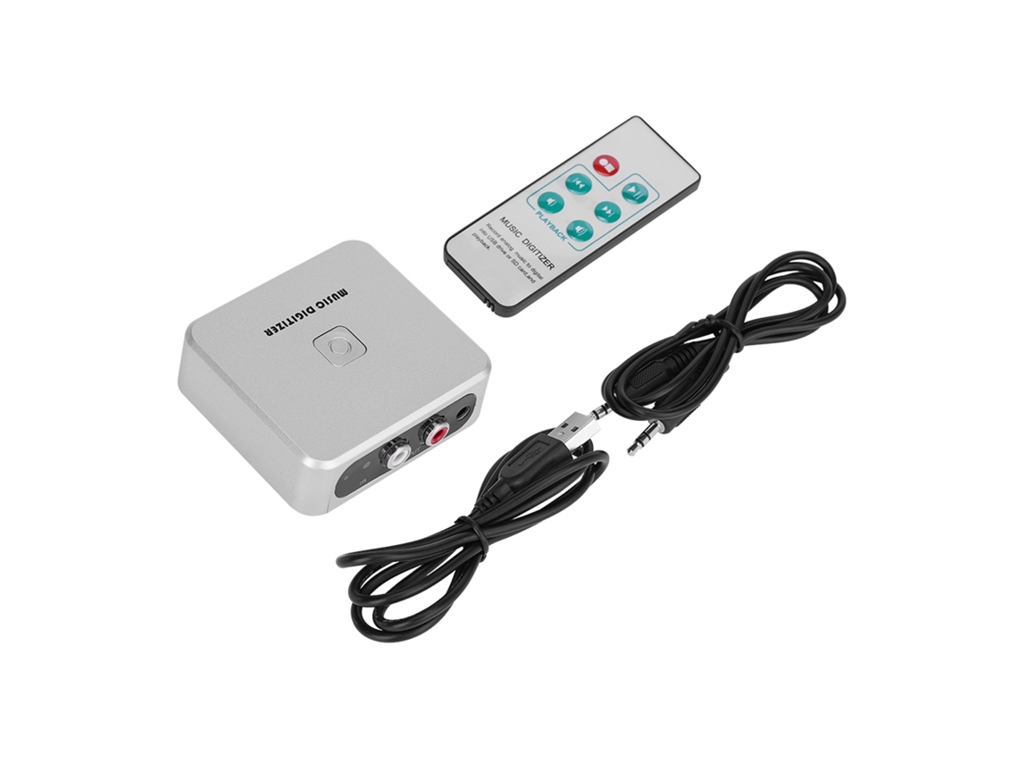 Digitizador Mali de Música RCA, Canais Esquerdo e Direito, 128kbps, para Pen Drive, SD Card, MP3