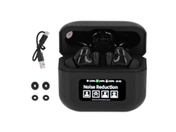 Fones Bluetooth EOOCOO cancelamento de ruído, tela colorida e toque