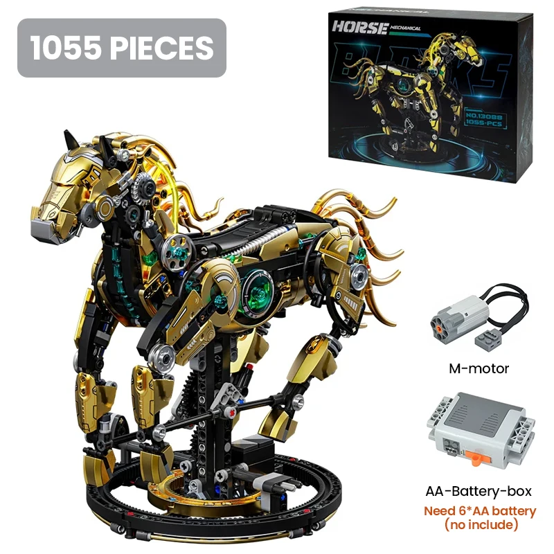 Blocos de Construção Mecânicos de Animais, Modelos de Montagem Moc . MDUG (multi creation)