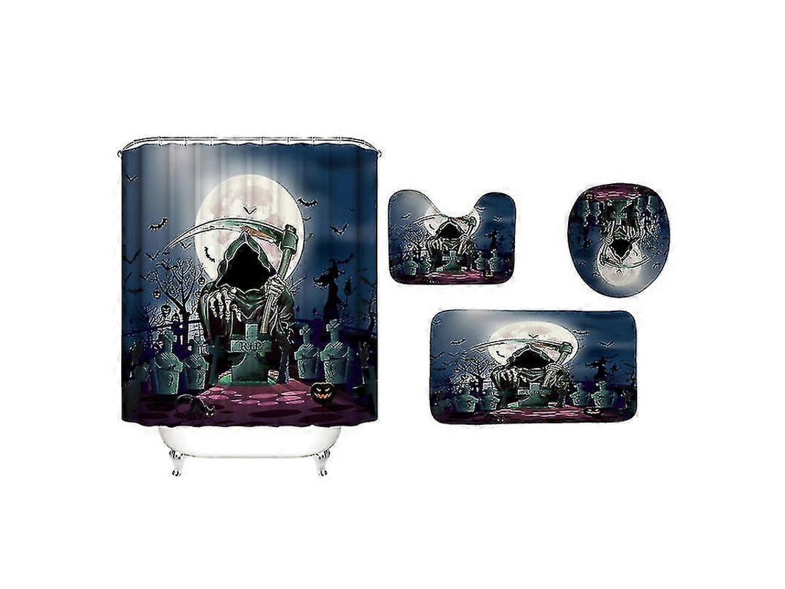 4pcs Tapetes De Banheiro Halloween Presentes De Halloween