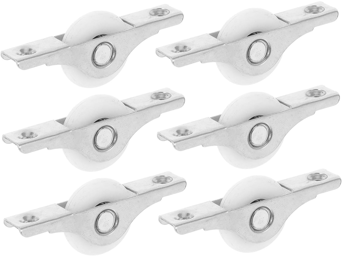 Conjunto De 6 Polias Nylon Para Portas Correr, Janelas, Garagens E Peq