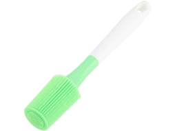 Escova De Silicone Flexível Com Cabo Longo Para Utensílios De Cozinha, Garrafas, Copos De Vidro E Garrafas Térmicas