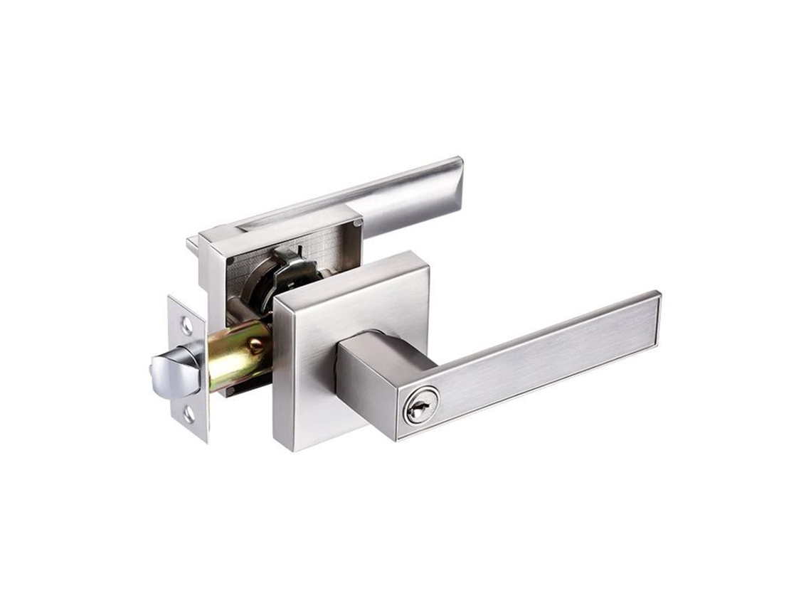 Fecho De Alavanca De Porta Em Liga De Alumínio, Tranca Com Chave Para Cômodo, Armário E Escritório, Pestana 60/70mm