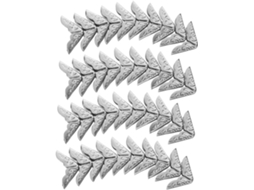 Garneck Moedas De Proteção Em Metal Vintage 14mm - Lote De 40 Peças Argentées 14mm, Argentées, Cantos Para