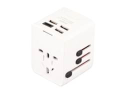 Adaptador Universal De Viagem Com Tomadas Múltiplas