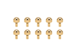 10 peças de substituição de liga de coroa de relógio dourado à prova d'água acessório para relojoeiro