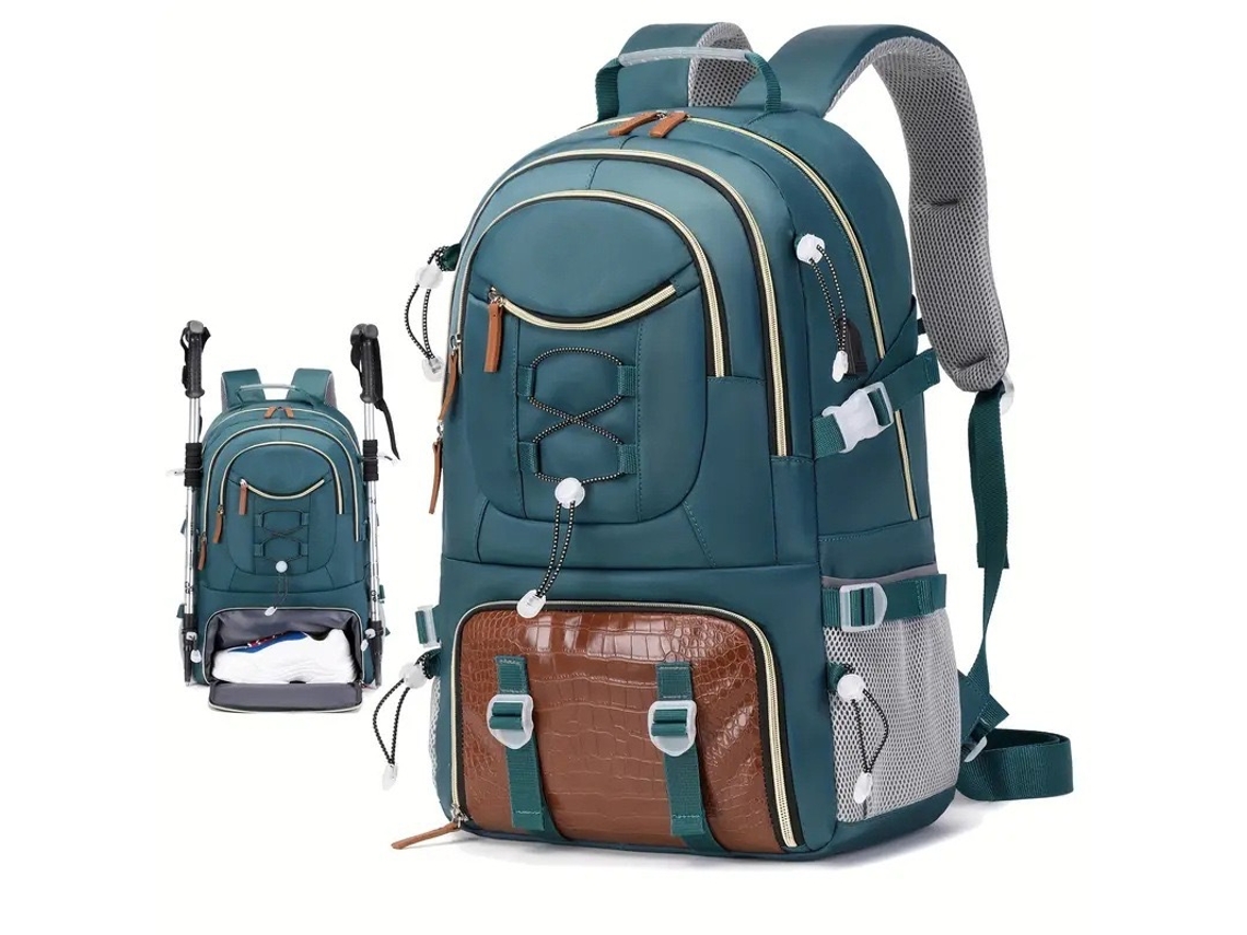 Mochila De Viagem/trilha De 40 Litros Com Compartimento Para Sapatos, Para Transporte E Organização Prática Dos Artigos Indicados