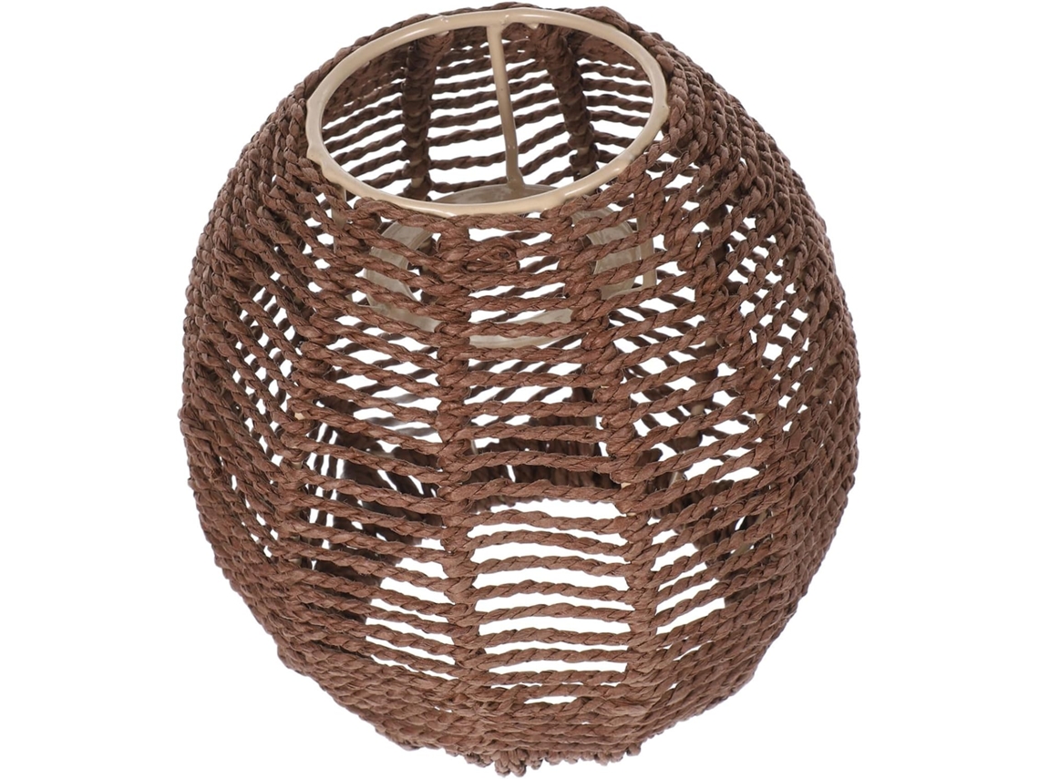 Capa Decorativa Macia E Trançada Em Estilo Chinês Para Lustre De Sala De Estar.