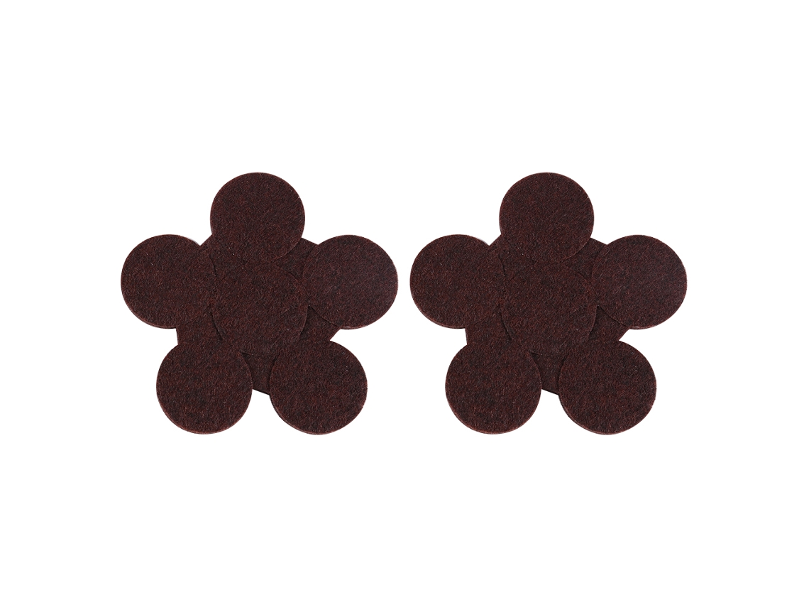 Laxiscreed Protetores De Feltro Para Pernas De Cadeiras E Mesas, 29mm, Castanhos, Resistente A Arranhões, Pack De 12