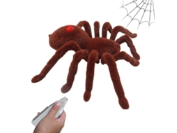 Primerox brinquedo Aranha de Controle Remoto Assustador para Halloween com Pelúcia e Brincadeiras de Engano