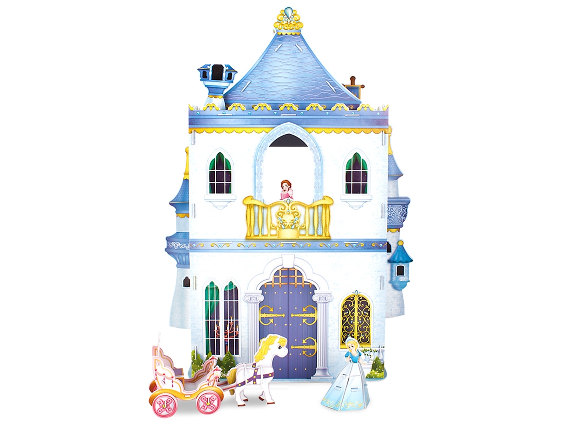 Quebra-cabeça 3d Do Castelo De Fairy Tail, 35x22x48cm.