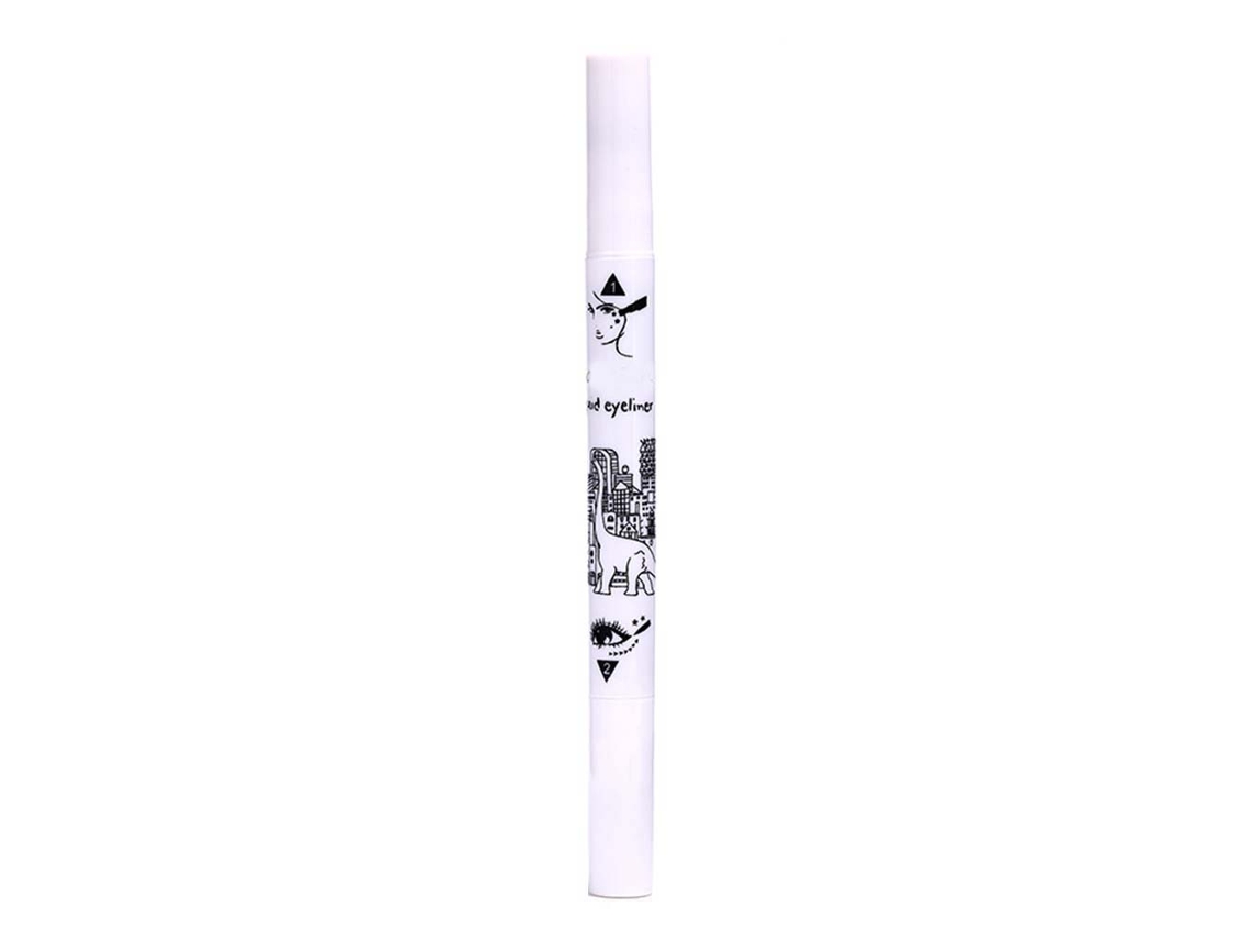 Lápiz De Ojos Waterproof De Doble Cabeza Con Estampador