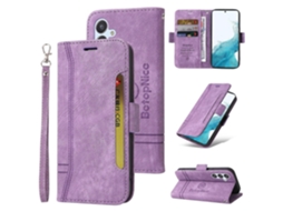 Capa De Couro Com Fivela Dupla Lateral Betopnice Para Samsung Galaxy A34 5g