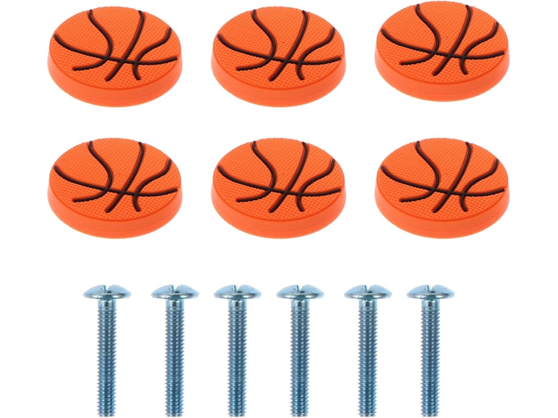 Puxadores Infantis Anticolisão Iplusmile, Com Design De Bola Basquete, Feitos De Liga Zinco E Borracha, Práticos Para