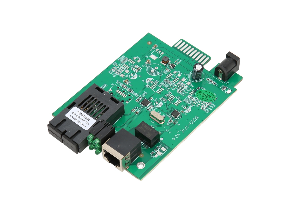 Módulo Conversor de Mídia de Fibra de 100m 25km com Conector Sc Transceiver S/MARCA