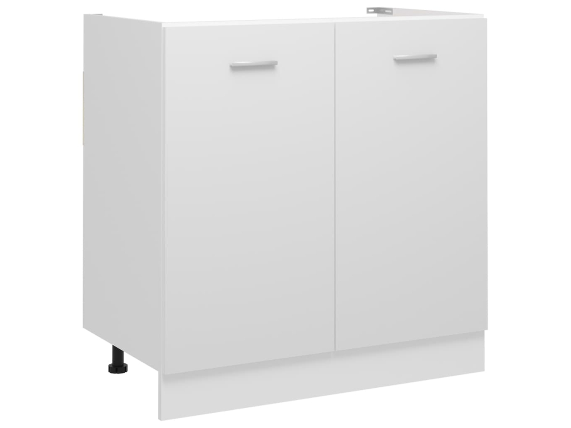 Armário Cozinha Vidaxl Branco Madeira Processada (80x46x81.5cm)