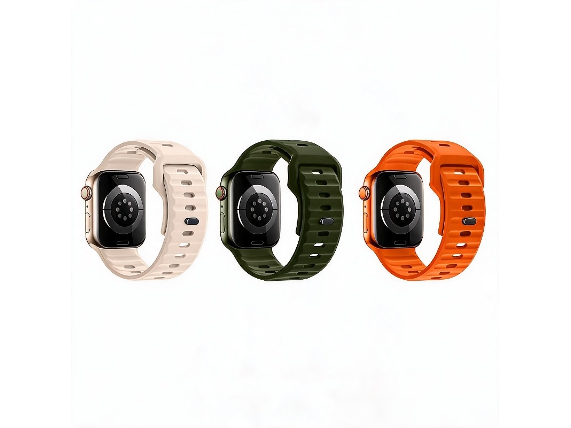 3 Pcs Bracelete Para Apple Watch 42/44/45/46/49mm Cuich
