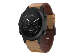 Bracelete para Garmin Marq Golfer Couro com Fivela de Aço Marrom Claro XIAOMOYU (22mm)